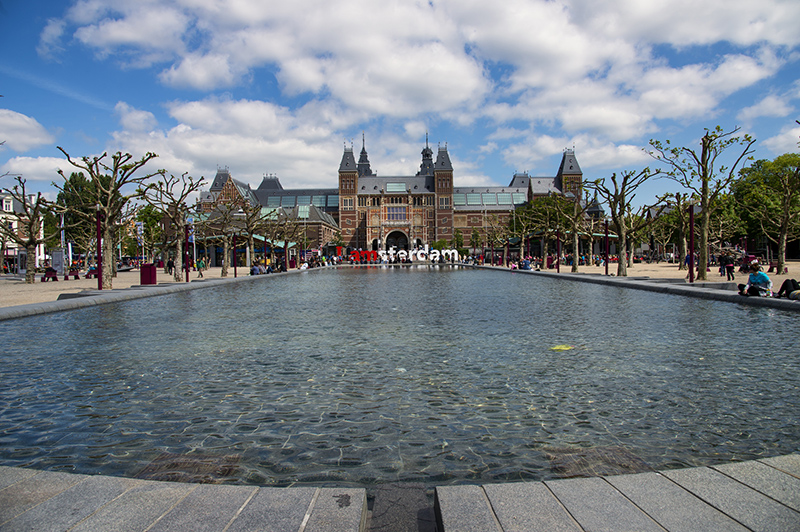 amsterdam museumplein in the netherlands
